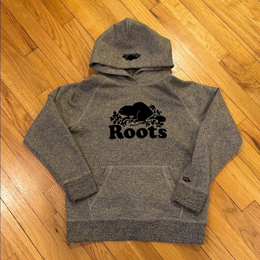 Roots Heather Beige Hoodie - Kids XL